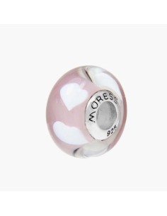 Pink Purple Murano Glass Bead