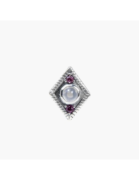 Rose Quartz/ Rhodolite Garnet Diamond